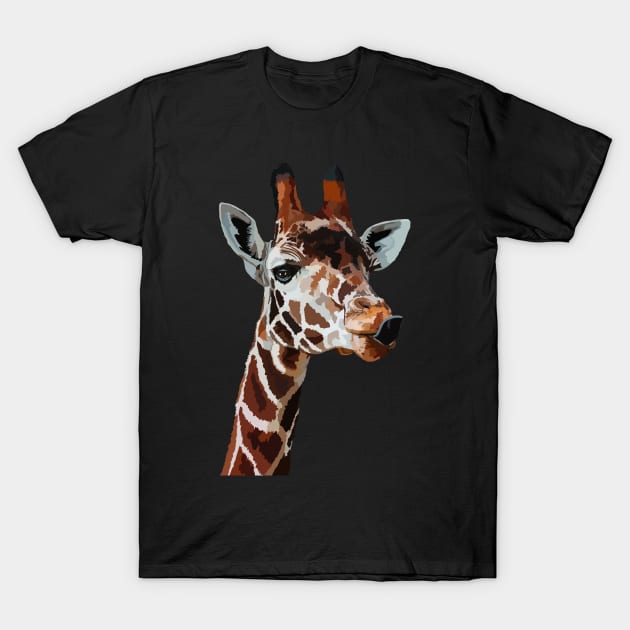 Cheeky Baby Giraffe T-Shirt by NattyDesigns